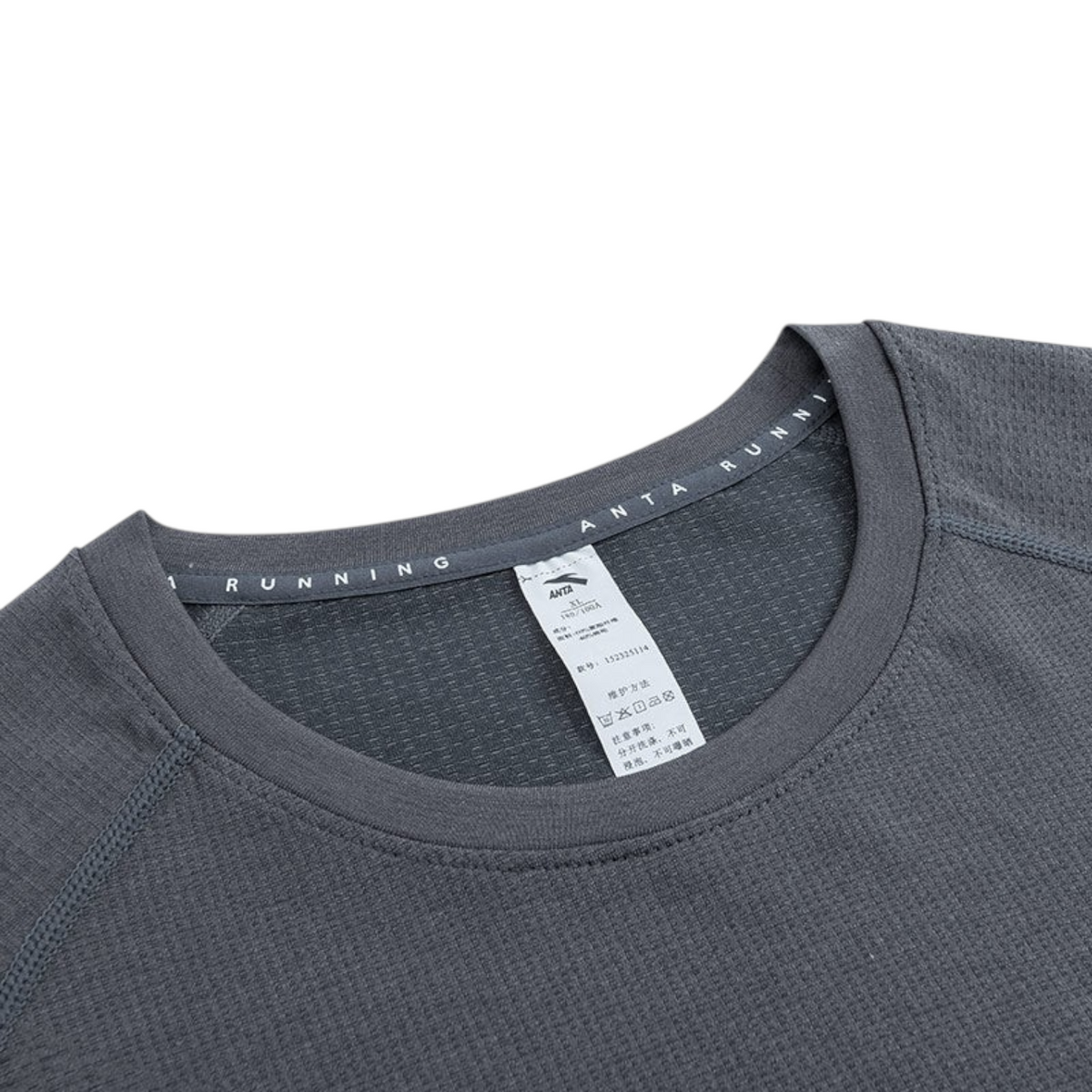 FRG ANTA A-Chill Touch heather grey running t-shirt with crew neck and breathable performance fabric