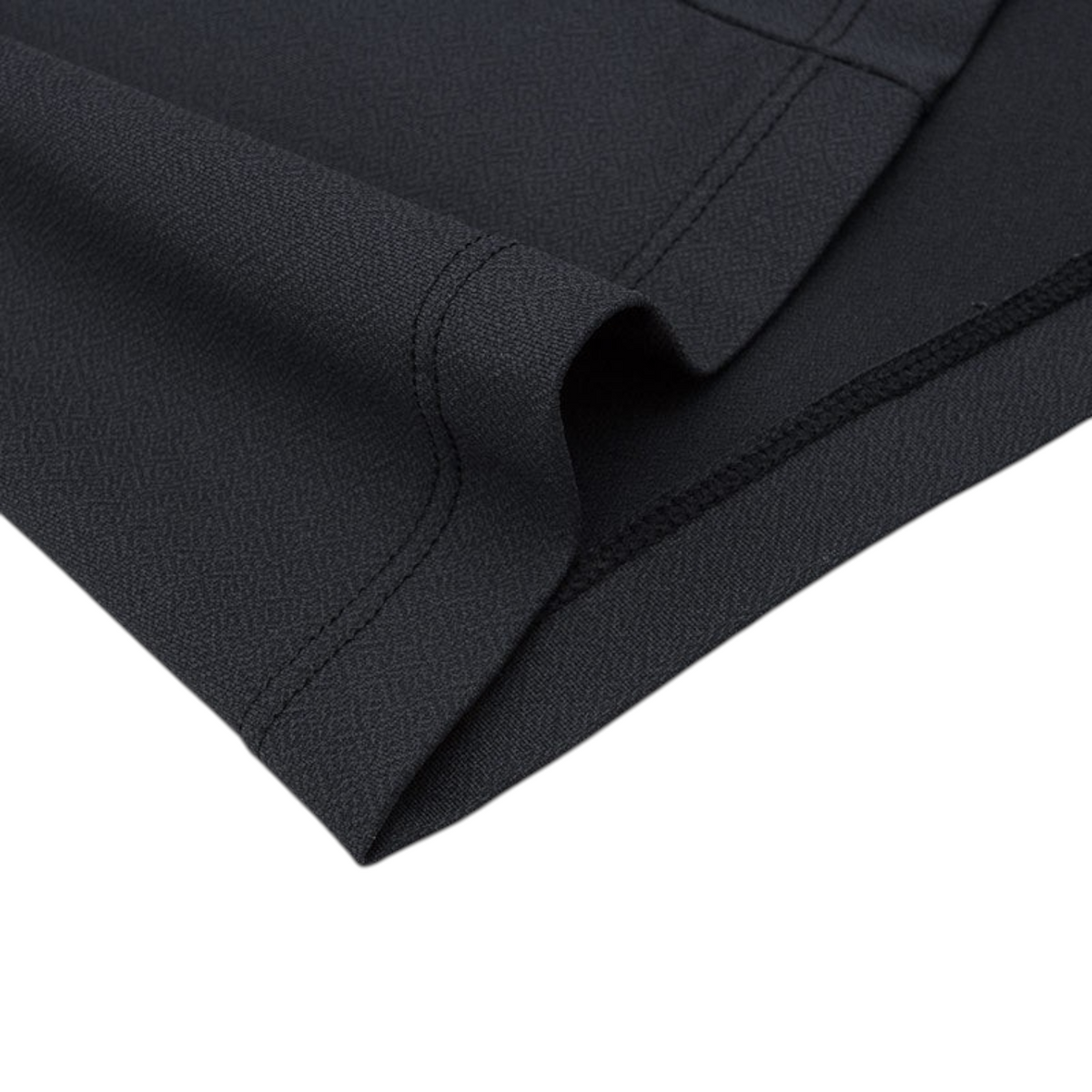 FRG ANTA A-Chill Touch black running shirt fabric detail showing smooth, breathable polyamide blend texture.