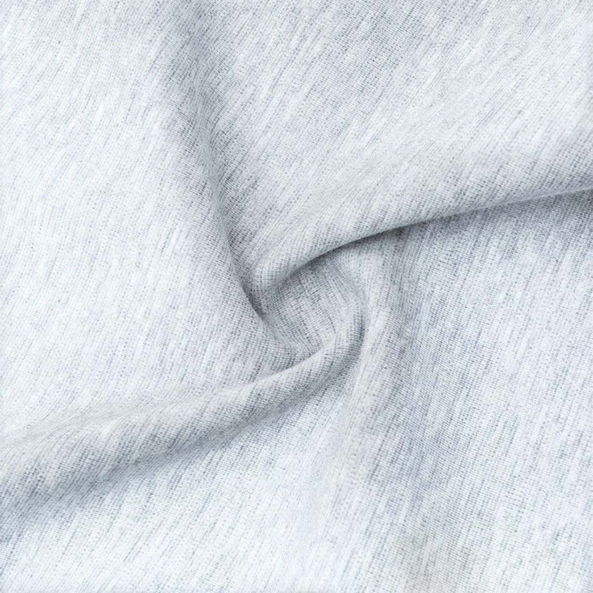 FRG ANTA Sorona knit fabric in heather grey with a soft, textured cotton-polyester blend finish.