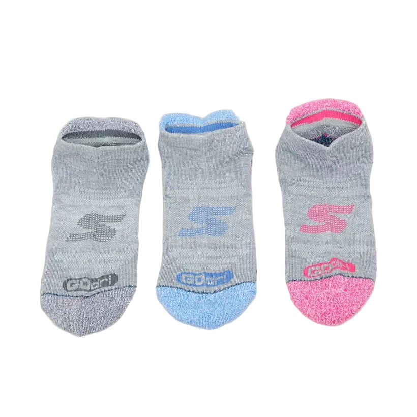 3PK WOMENS 1/2 TERRY HEEL TAB LOW CUT