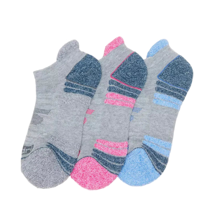 3PK WOMENS 1/2 TERRY HEEL TAB LOW CUT