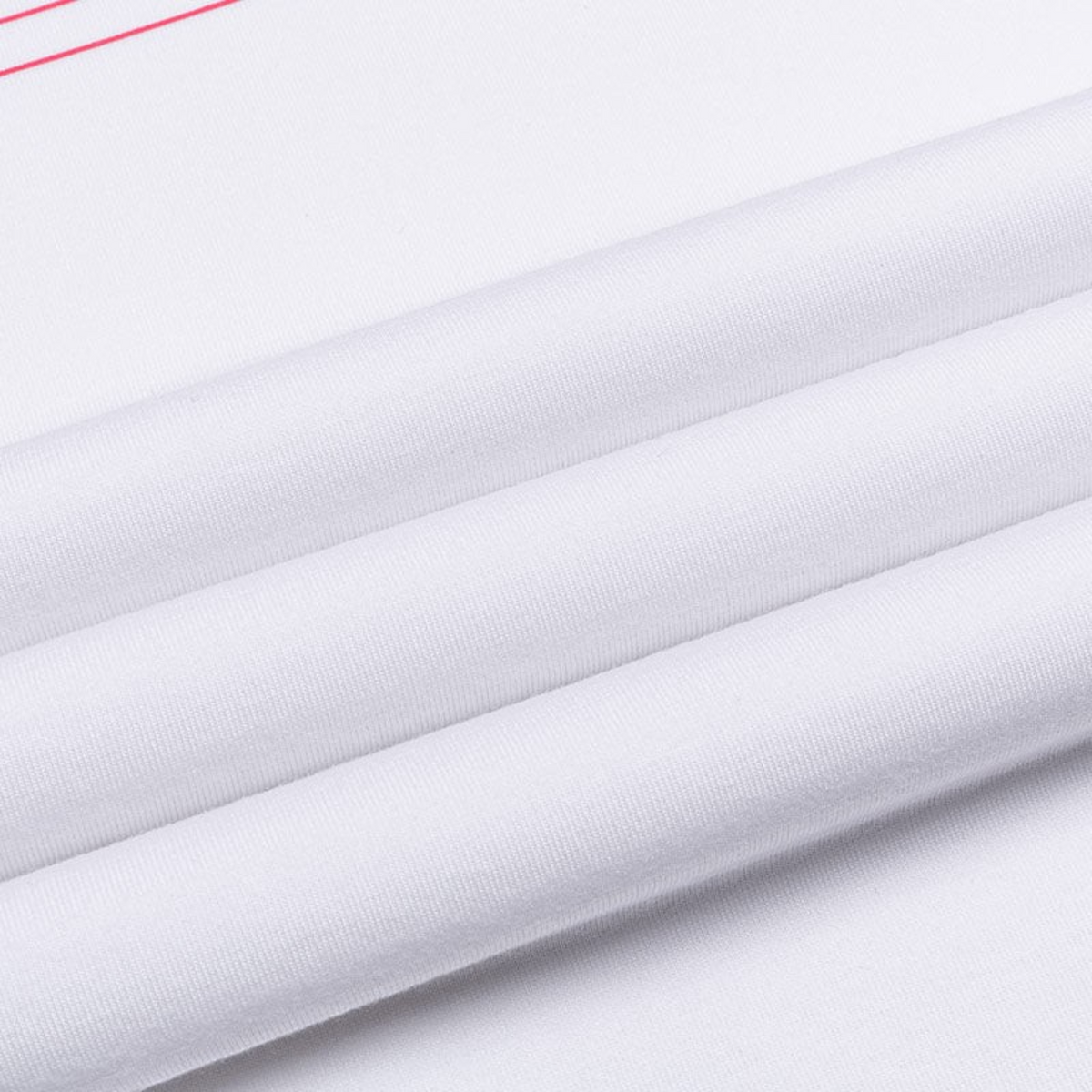 FRG ANTA Sorona snow white cross training t-shirt fabric texture with soft modal blend and subtle red line detail
