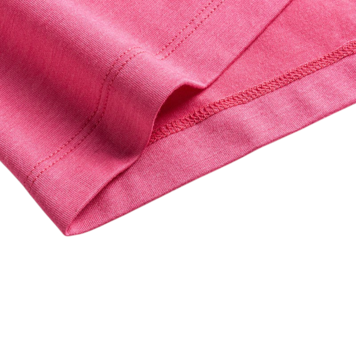 FRG ANTA Sorona red cross training t-shirt fabric detail showing soft texture and reinforced hem stitching