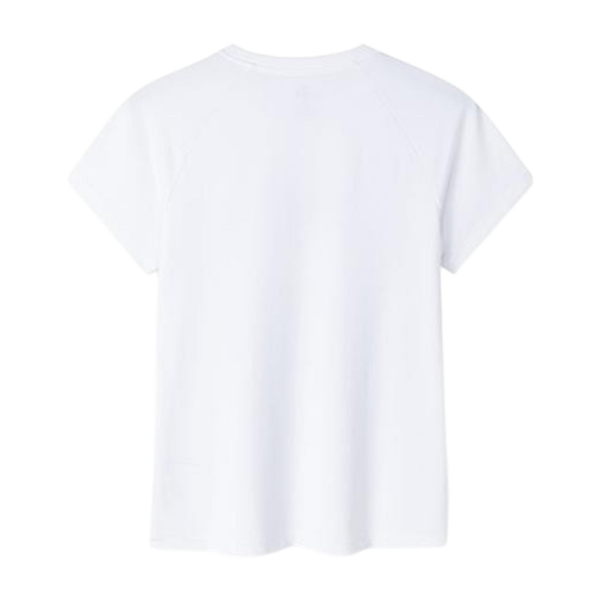 Back view of FRG ANTA A-Chill Touch snow white short sleeve cross training t-shirt with breathable fabric