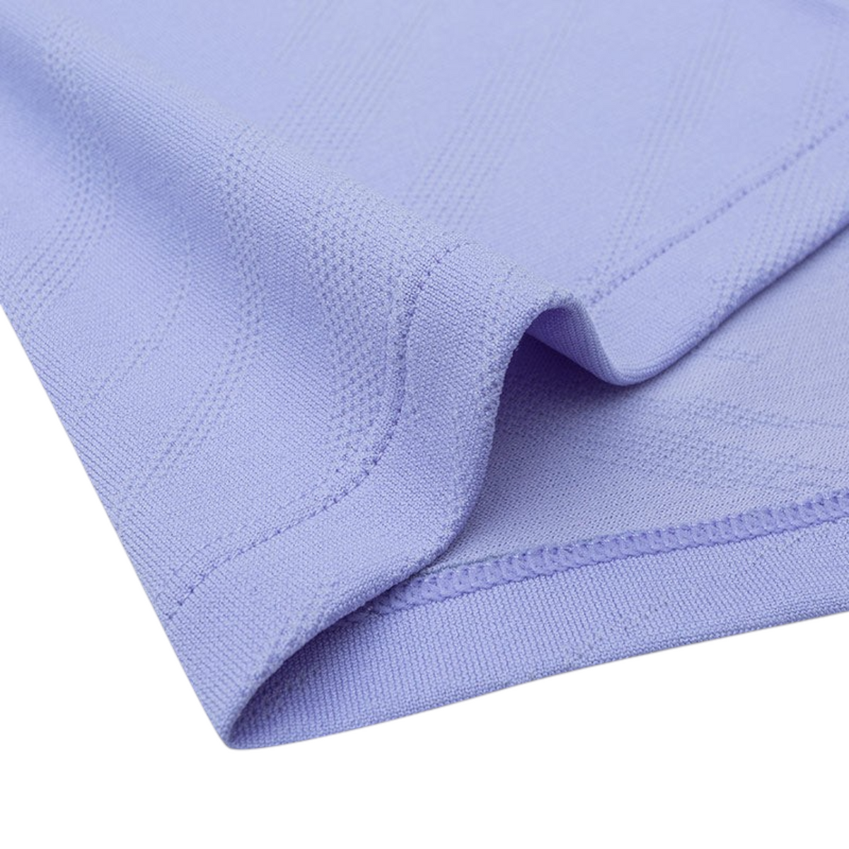 FRG ANTA heather purple seamless running t-shirt fabric detail showing breathable textured knit pattern