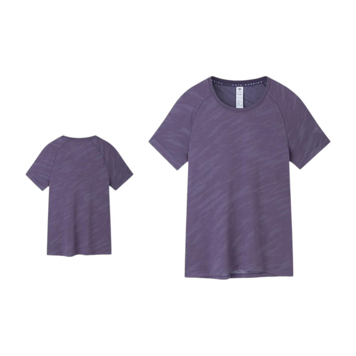 FRG ANTA heather purple seamless running T-shirt with A-Chill cooling technology and short sleeves