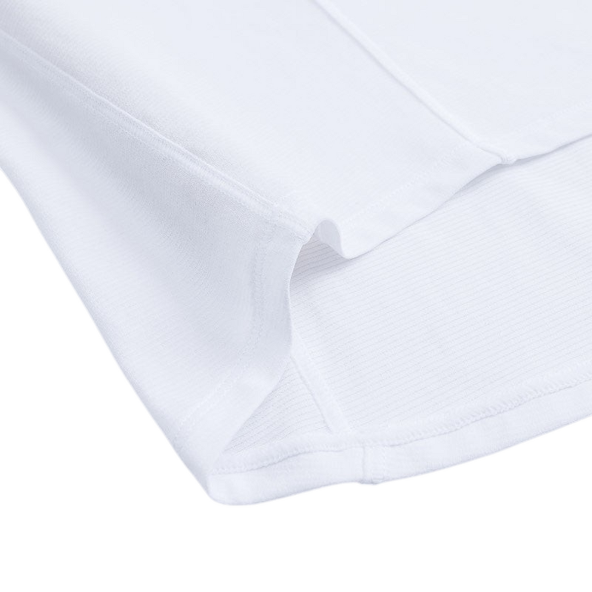 FRG ANTA A-Cool III snow white running t-shirt featuring breathable moisture-wicking polyester fabric texture