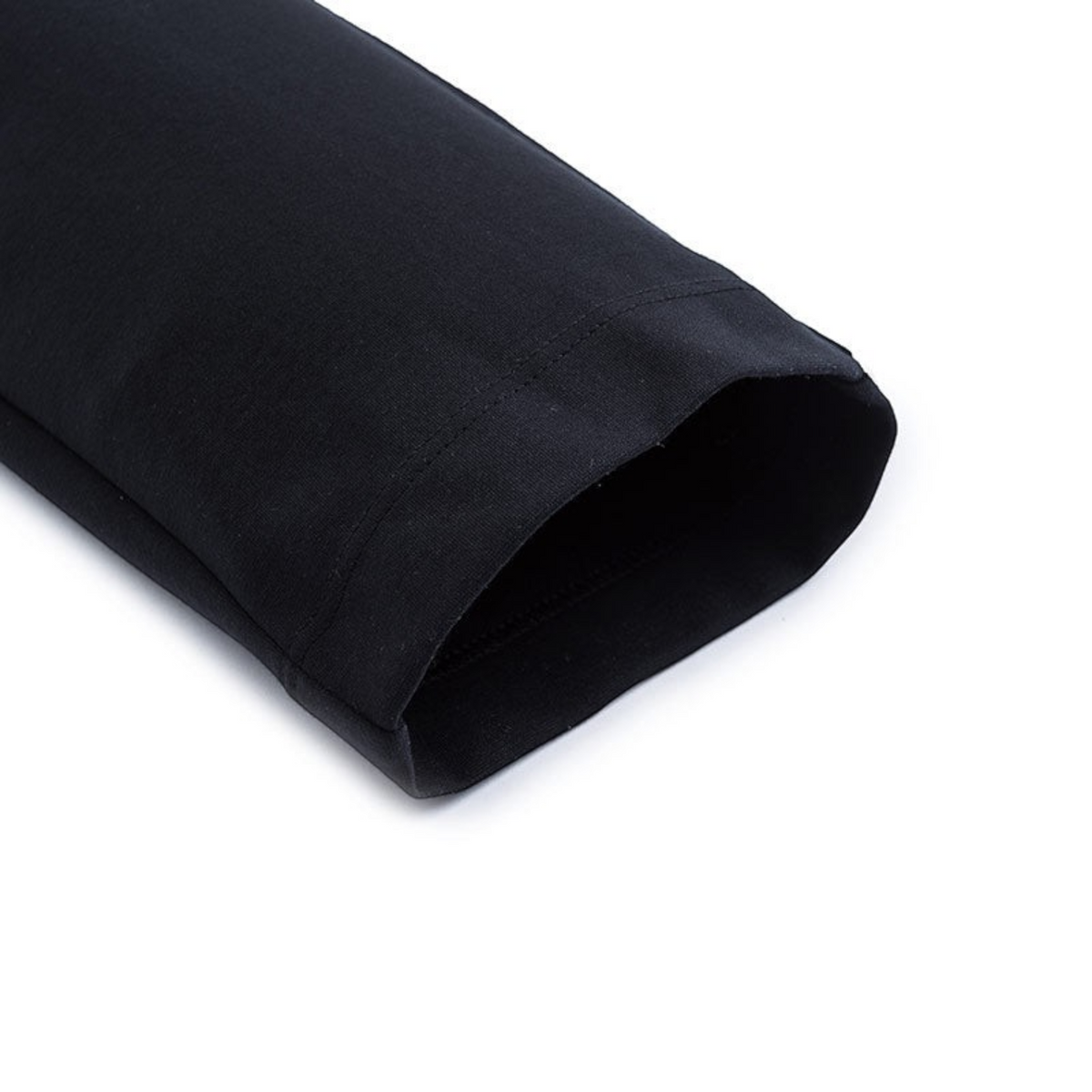 FRG ANTA A-Chill Touch EcoCozy knit ankle pants in black showing the hem detail of the soft breathable fabric