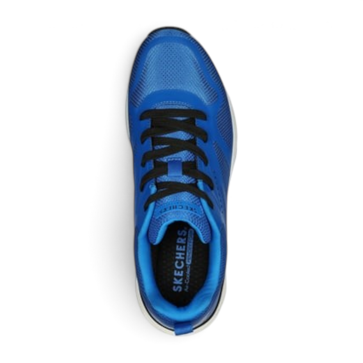FRG Skechers Tres-Air Uno blue athletic sneaker with black laces and visible air-cooled memory foam insole