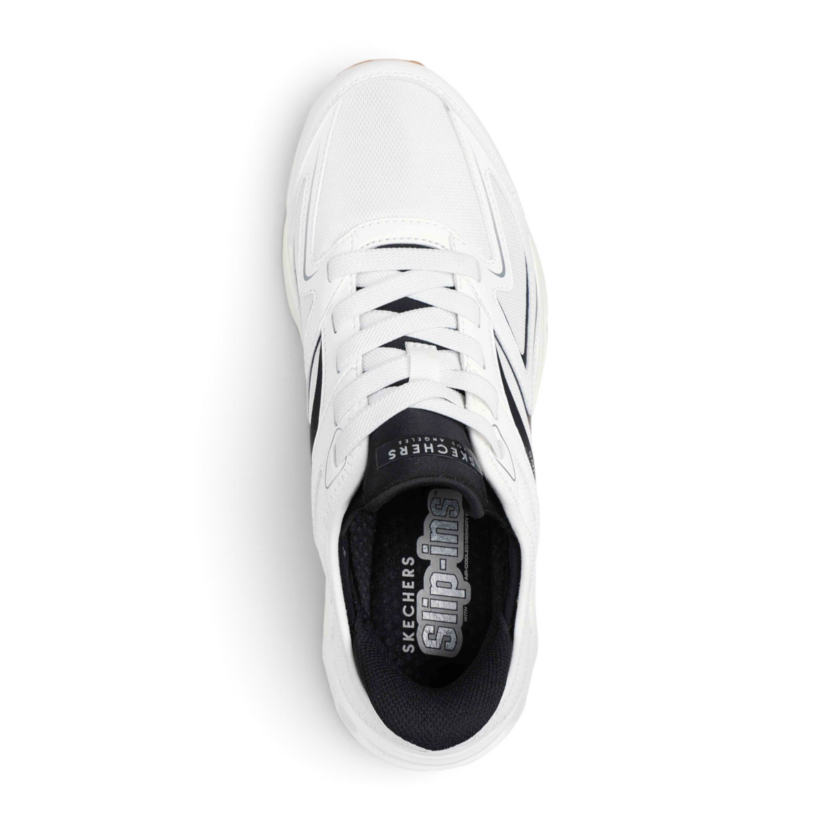 FRG TRES-AIR UNO VISION-AIRY SL white slip-in sneaker with mesh upper and cushioned insole, top-down view