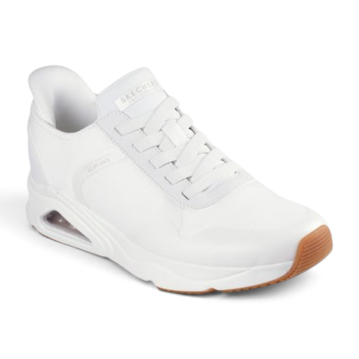 FRG TRES-AIR UNO NECESSAIRY white sneaker with a cushioned air-cushioned heel and gum rubber outsole