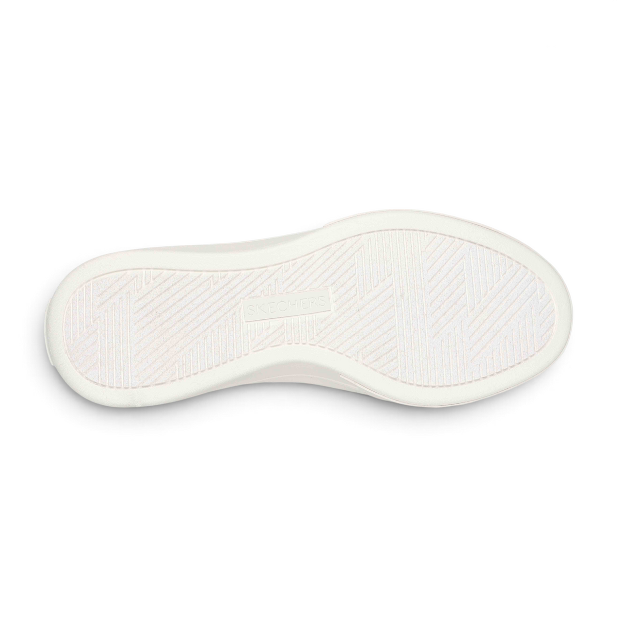 FRG Cordova Classic All Bright white sneaker outsole with textured geometric tread pattern and Skechers branding