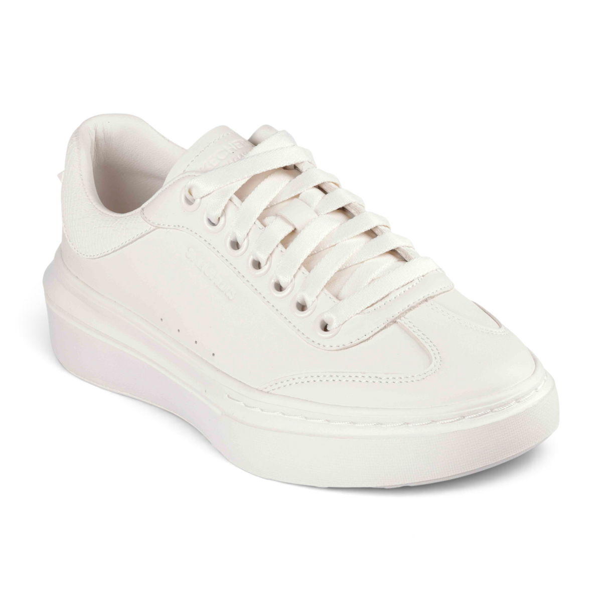 FRG Cordova Classic all-white platform sneaker with a smooth leather finish and lace-up closure