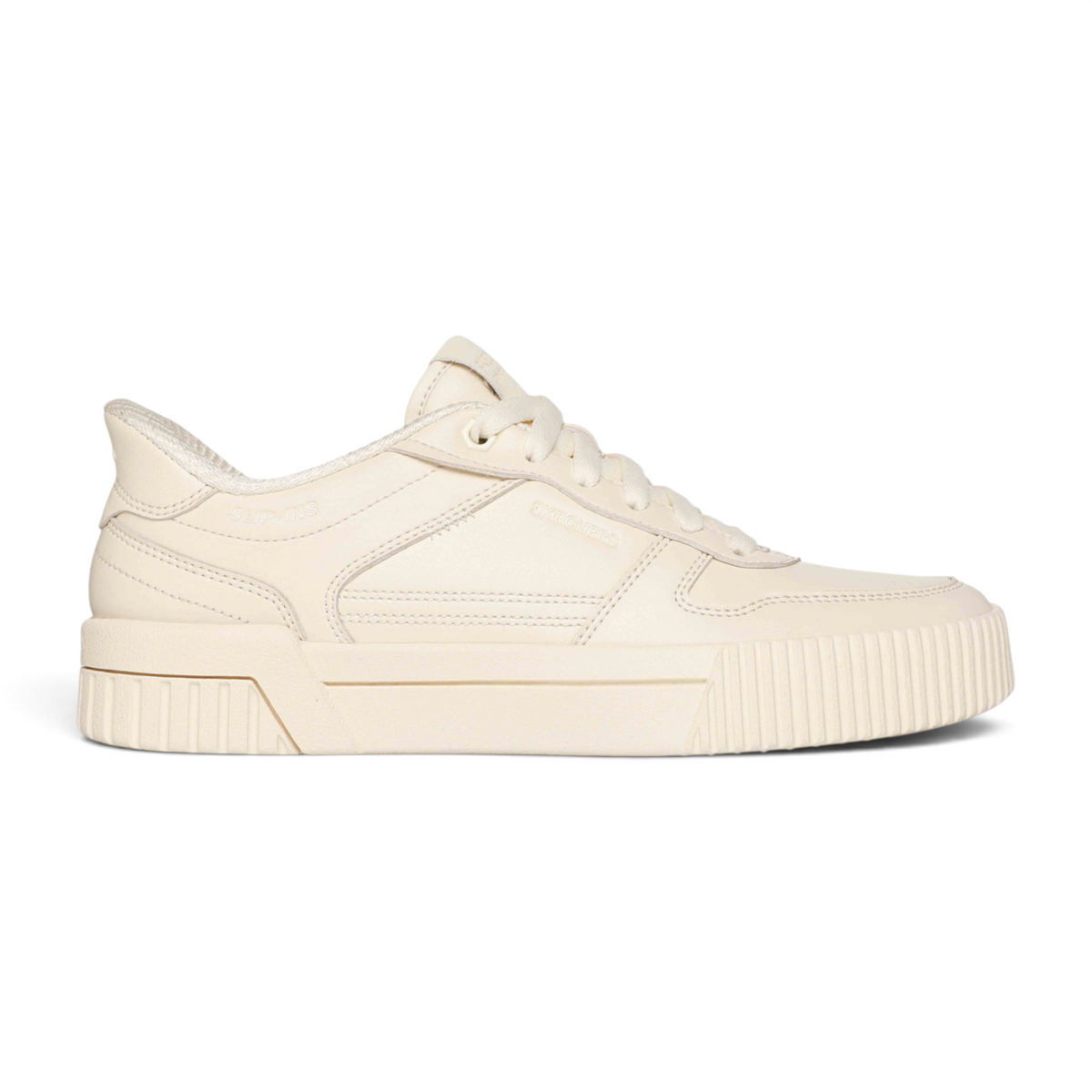 FRG JADE SOFT HUES off-white Skechers Slip-ins sneakers with a chunky platform sole and minimalist leather design