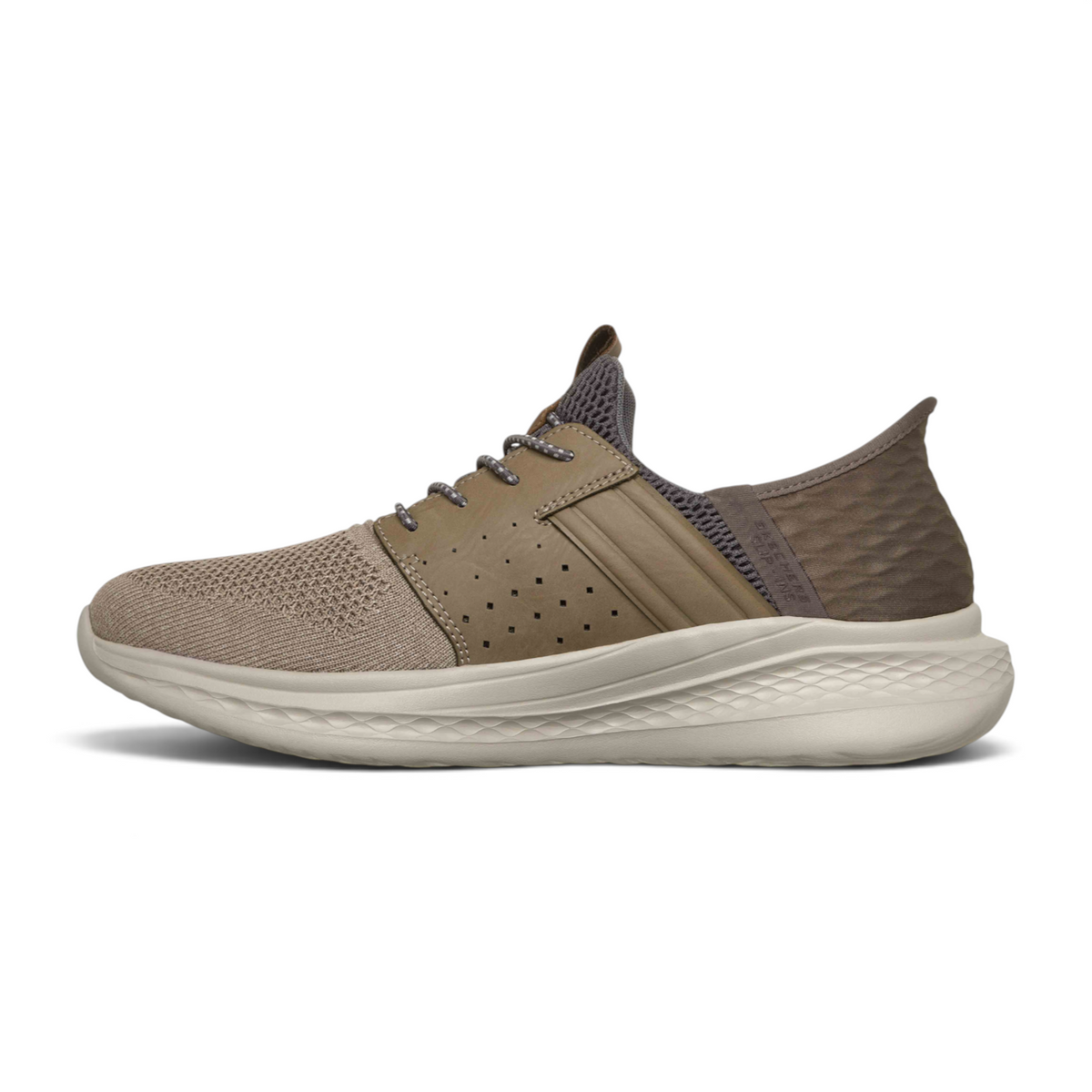 FRG SLADE ROYCE OCON olive green slip-on sneaker with breathable mesh upper and cushioned white midsole