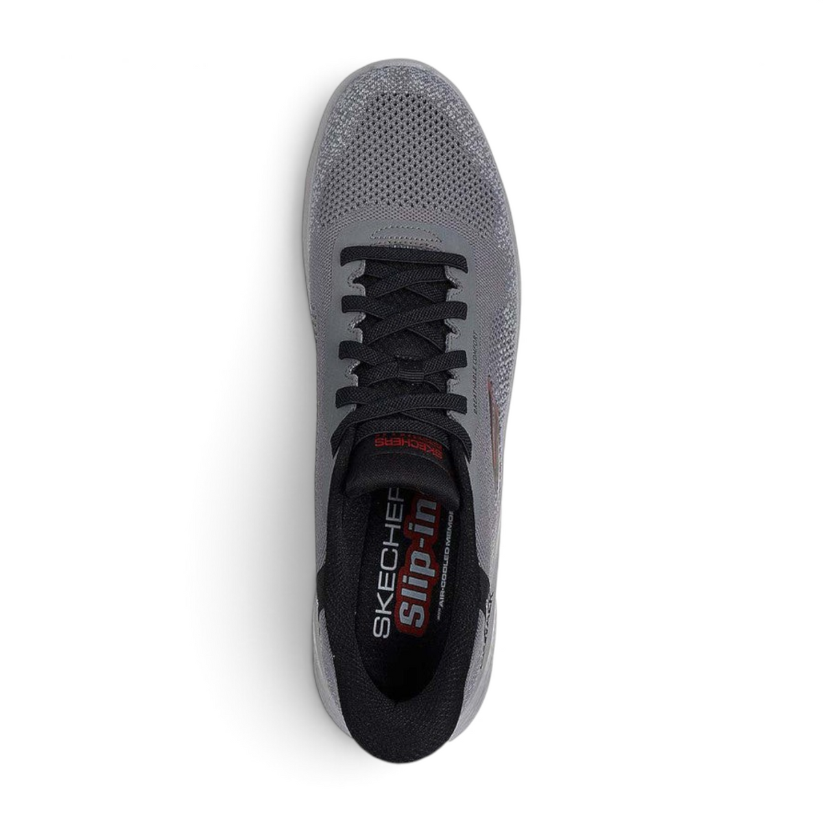 FRG Skechers GO WALK Flex Palomo charcoal slip-on walking shoe with breathable knit upper and cushioned insole