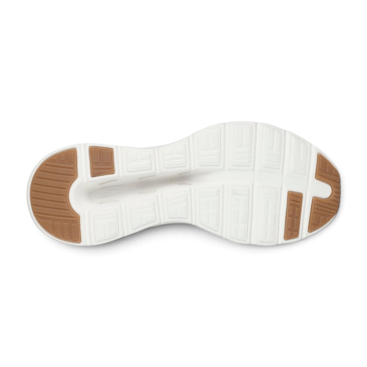 FRG Skechers GO WALK GLIDE STEP 2.0 ZAC off white sneaker sole with white foam and brown rubber traction pads