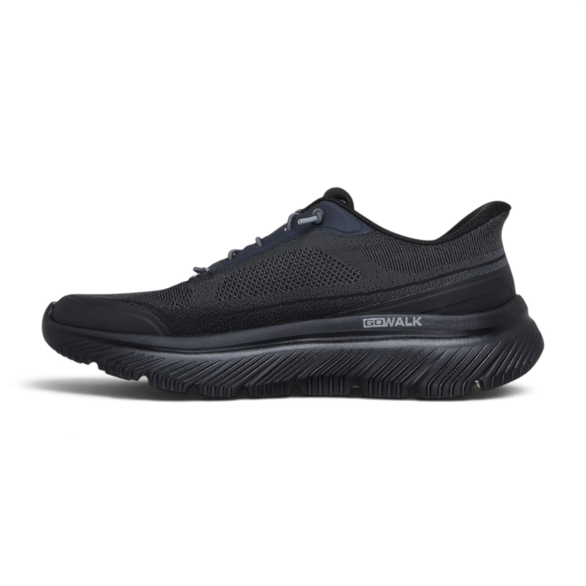 FRG Skechers GO WALK MAX CUSHIONING HYPER BURST ZOLTAR black lightweight walking shoes with responsive sole
