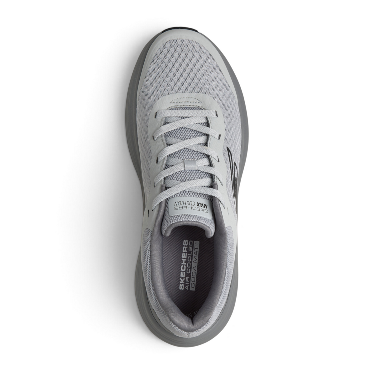FRG Skechers Max Cushioning Endeavour grey lace-up running shoe with engineered mesh upper and cushioned insole