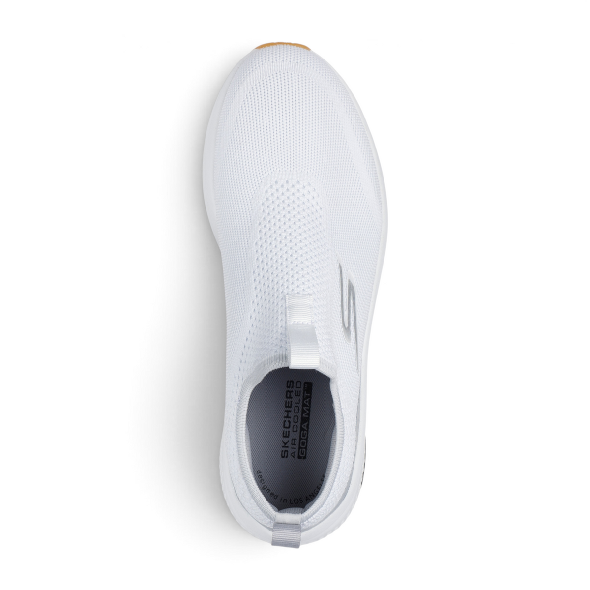 FRG GO RUN ELEVATE 2.0 white slip-on athletic shoe with breathable mesh upper and cushioned Goga Mat insole