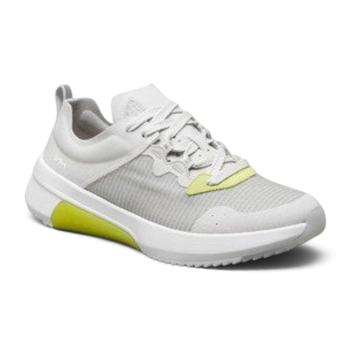 FRG MODERN JOGGER 2.0 white athletic sneakers with lime green accents and a lightweight mesh upper
