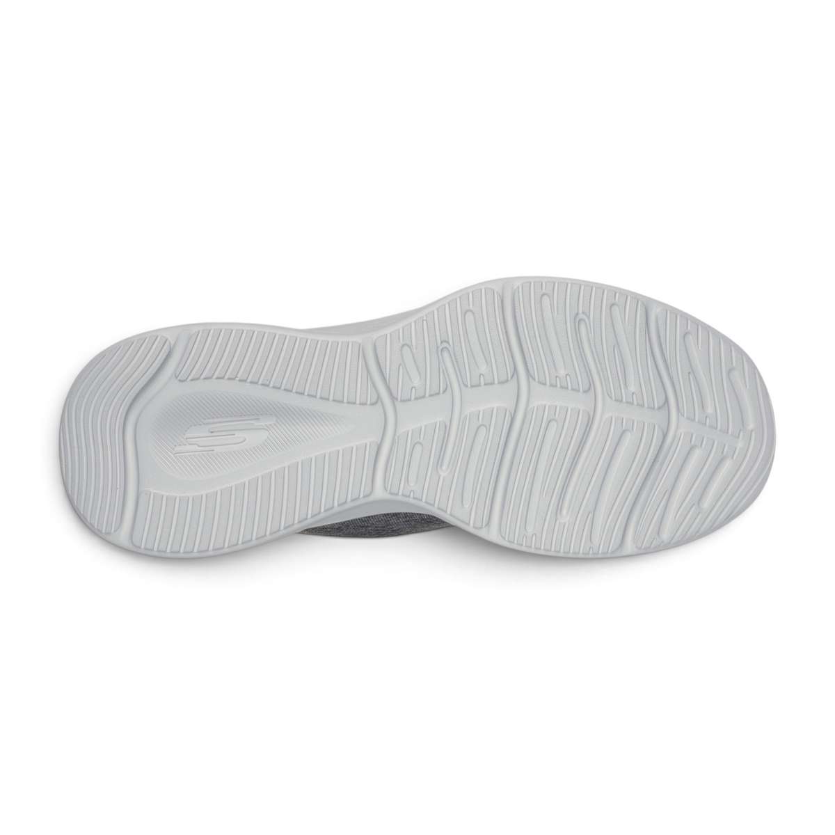 FRG SLIP-INS: SKECH-LITE PRO - PRIMEBASE sneaker showing the light grey textured rubber outsole tread pattern