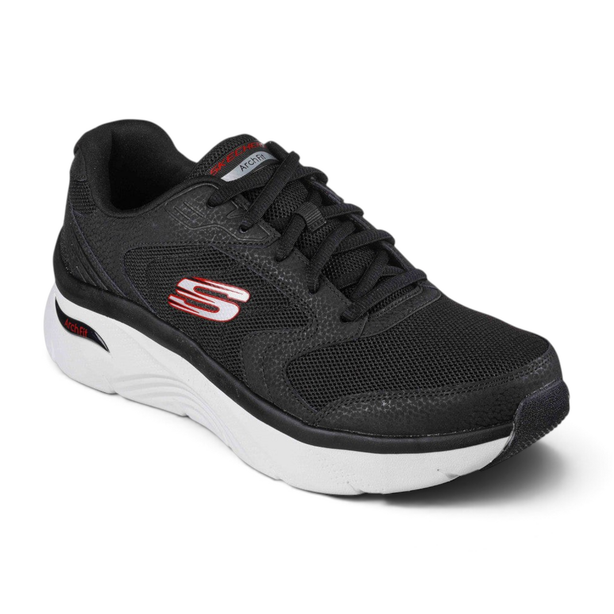 FRG ARCH FIT DLUX black athletic sneaker with white cushioned midsole and breathable mesh upper