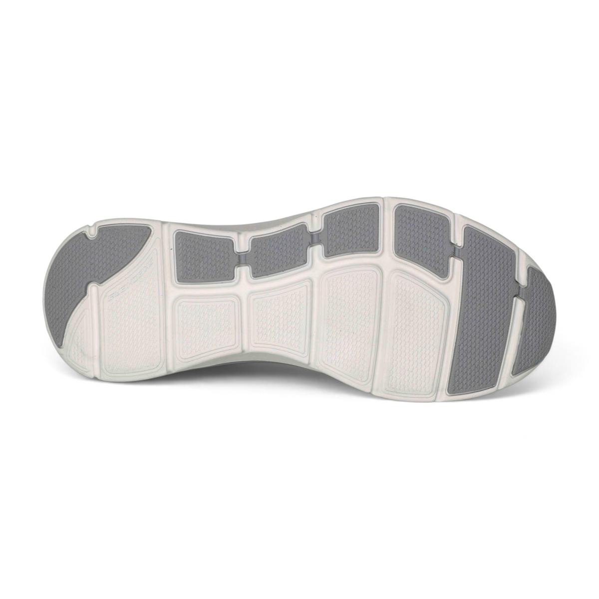 FRG Skechers Arch Fit DLUX sneaker outsole with grey and white rubber traction pattern
