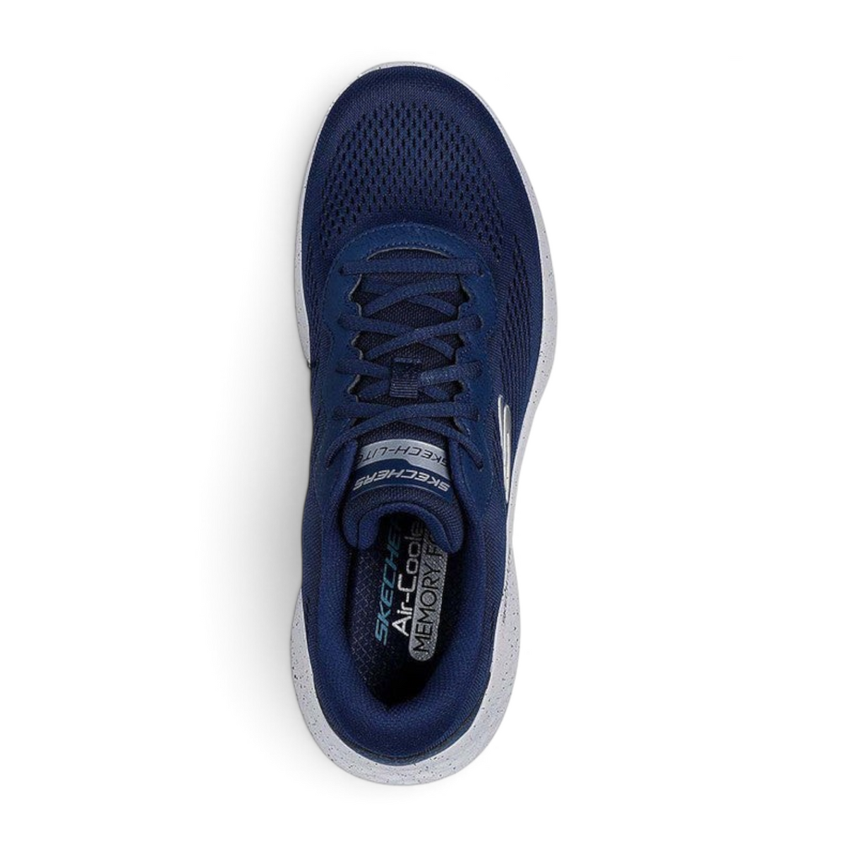 FRG Skechers Skech-Lite Pro Broadside navy blue vegan lace-up sneaker with engineered mesh and memory foam insole