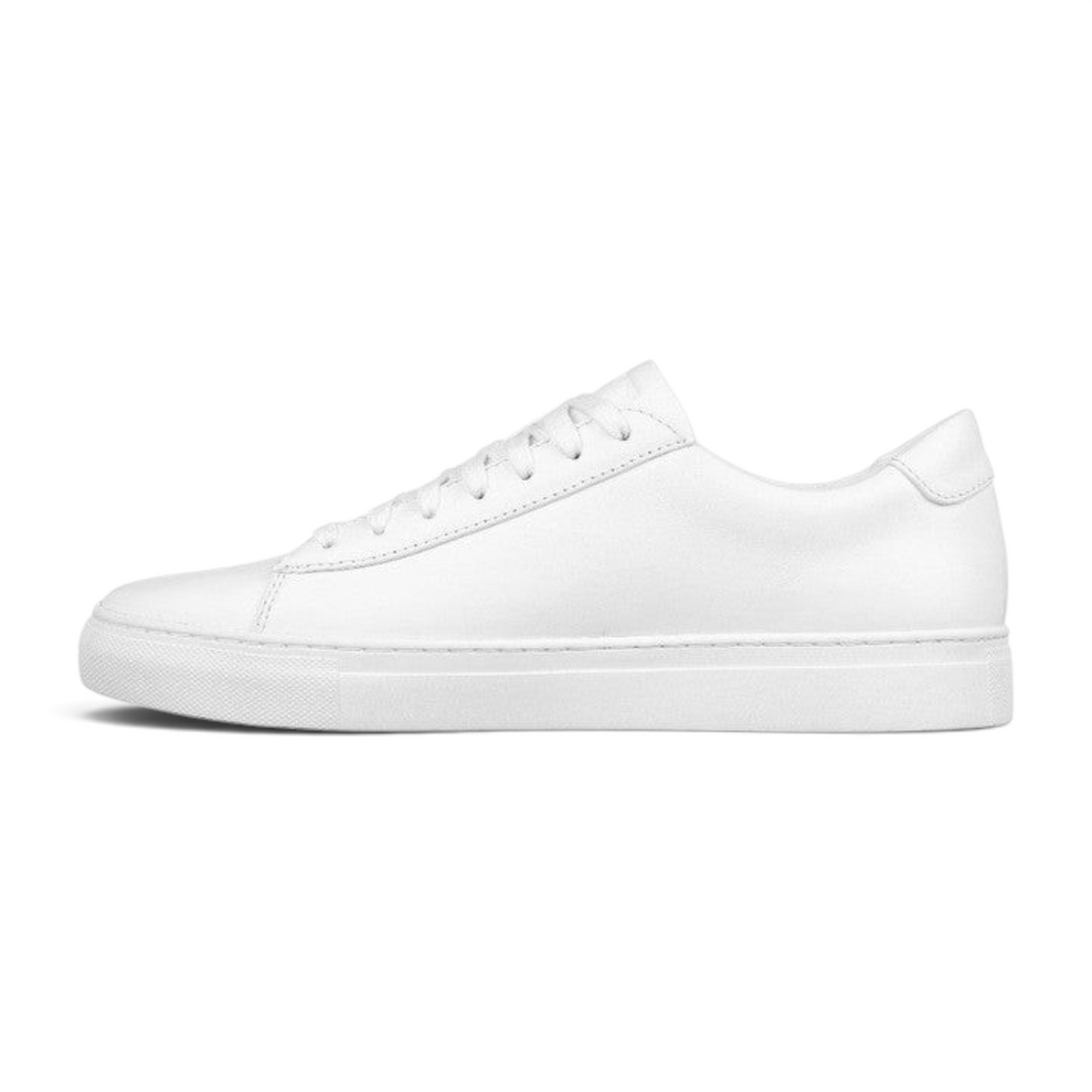 FRG Skechers Arch Fit Legend white premium leather sneakers with a minimalist low-top design and lace-up closure.