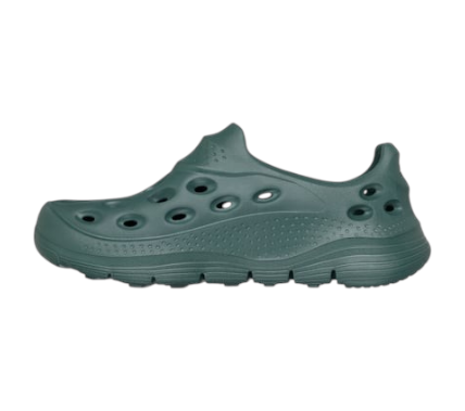 FRG Men Foamies Arch Fit Go Foam 1 in dark green, featuring a sculpted vegan Lux Foam upper and contoured footbed.
