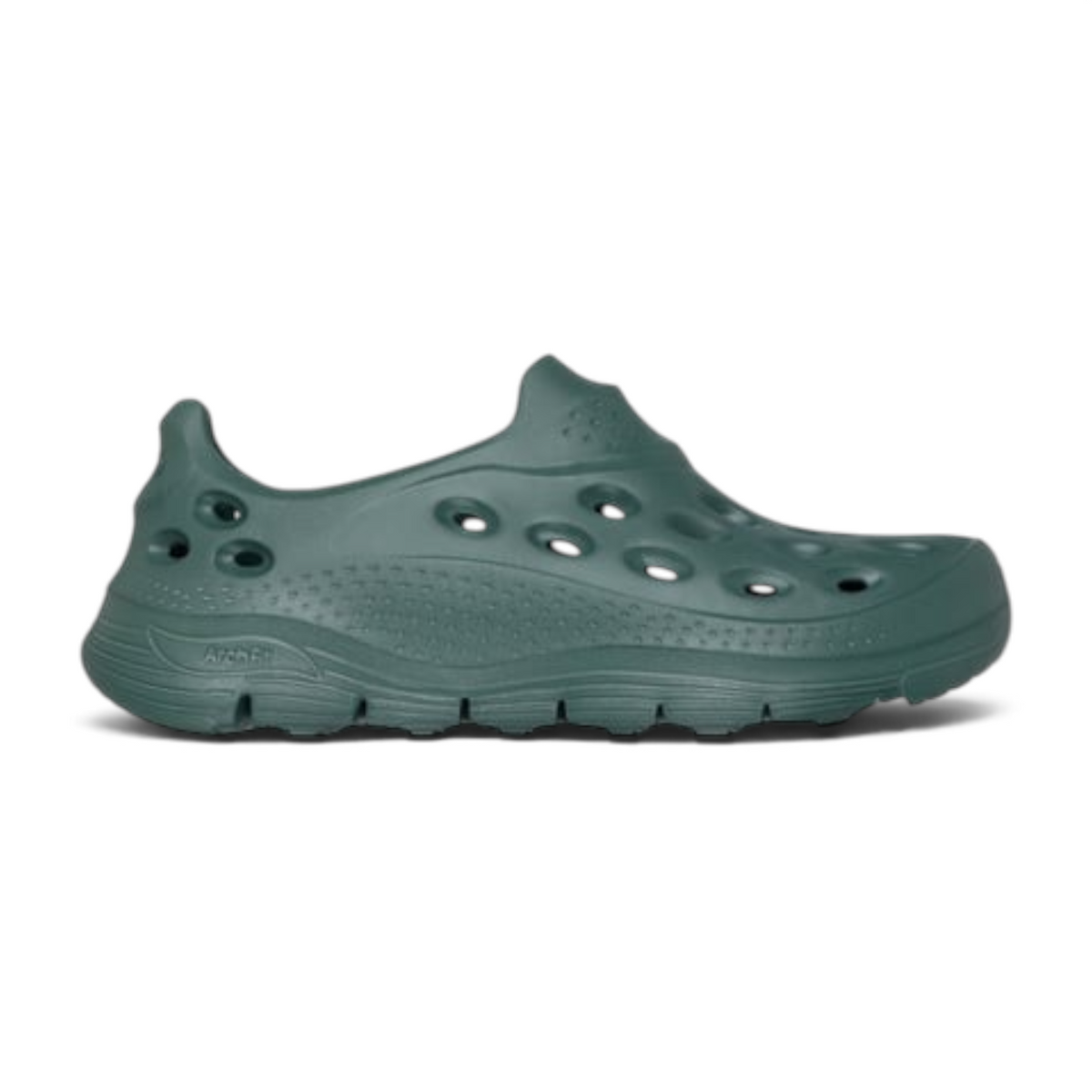 FRG Men Foamies Arch Fit Go Foam 1 in dark green with sculpted ultra-soft Lux Foam+ and contoured arch support.