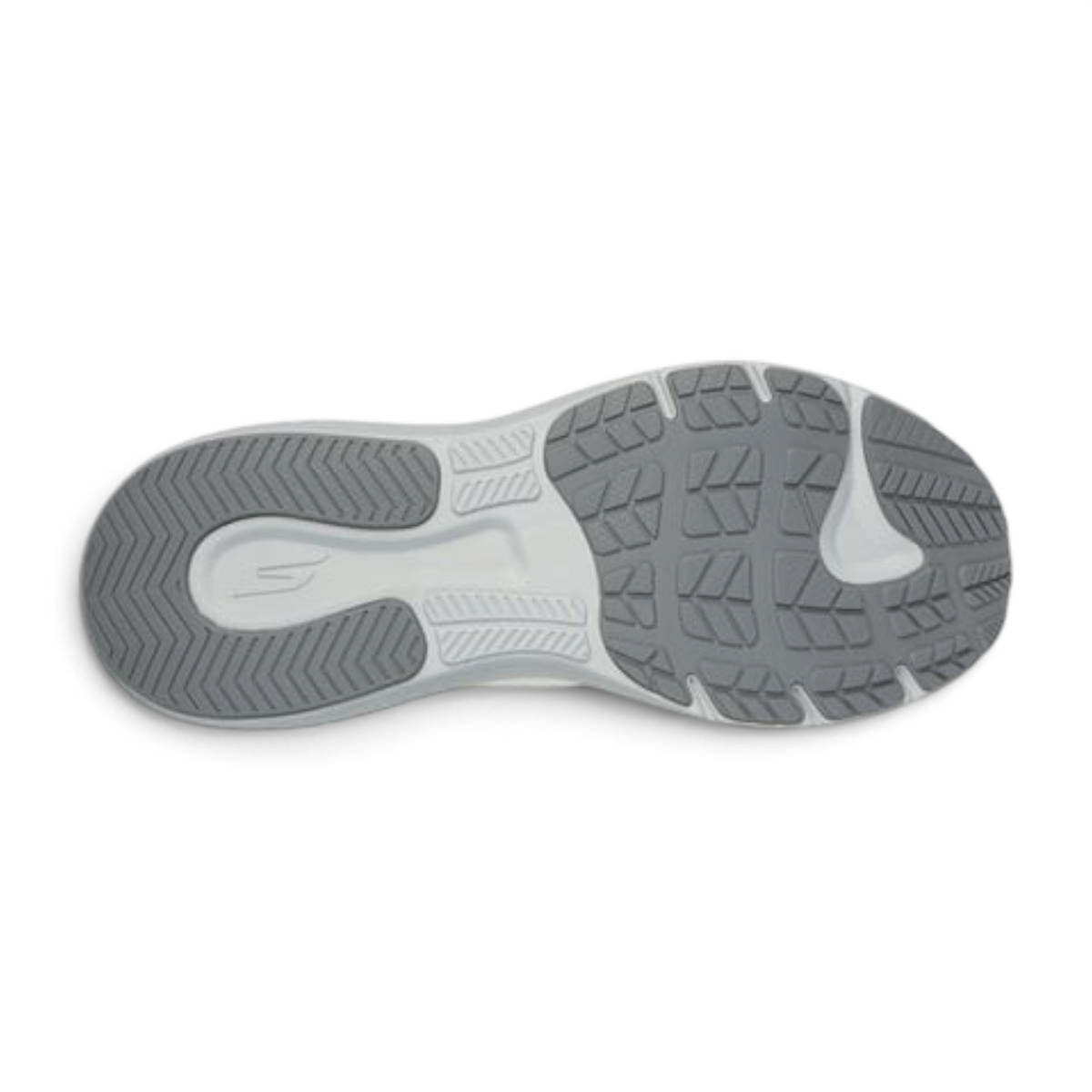 FRG GO RUN SUPERSONIC MAX running shoe outsole with grey and white traction pattern