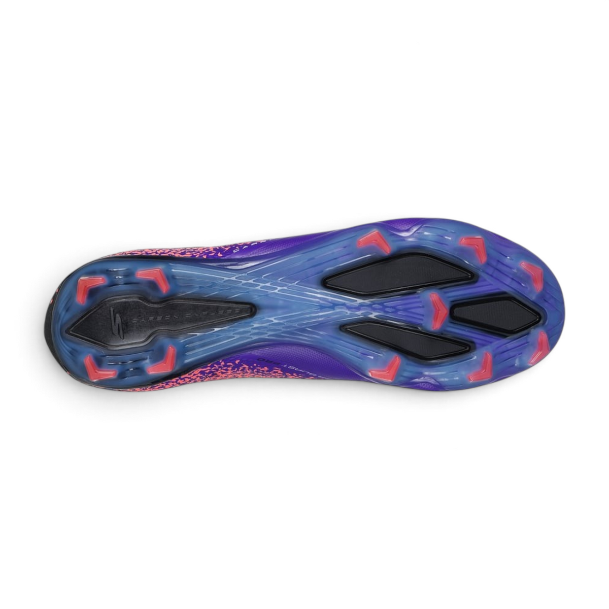 FRG Skechers Razor 1.5 Elite FG football boot in purple with firm ground stud pattern and responsive sole plate