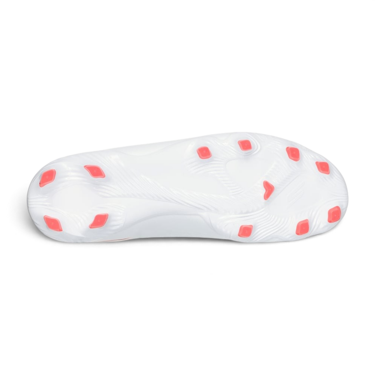FRG Skechers Club MG multi-ground football boot sole in white with pink stud detailing for precise ball control