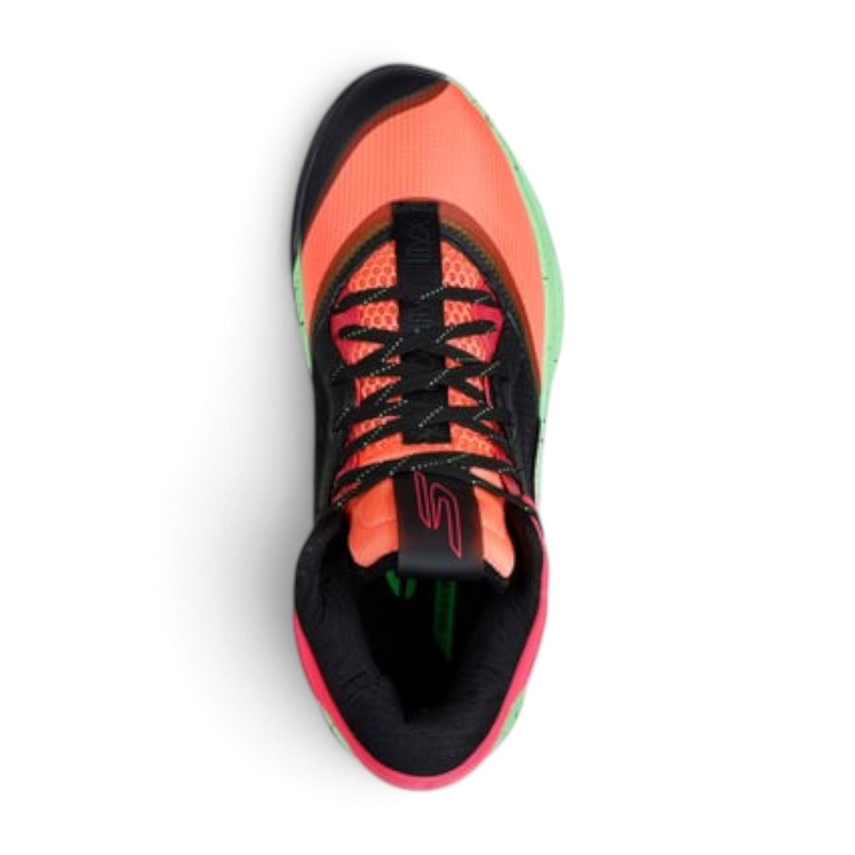 FRG Skechers SKX FLOAT mid-top basketball shoes in pink and black with a responsive design and locked-down heel