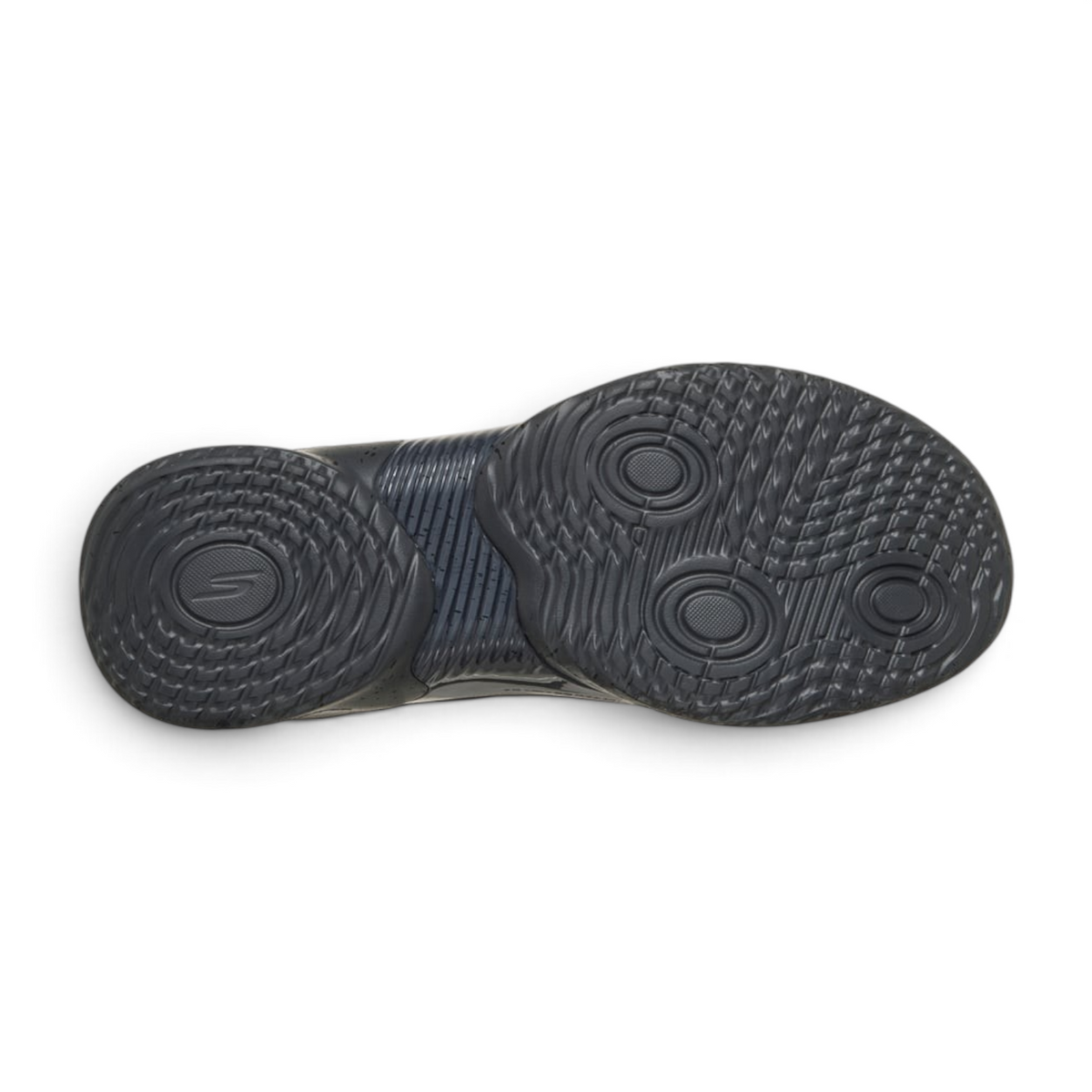 FRG Skechers SKX RESAGRIP basketball shoe sole in black with high-traction tread pattern for indoor court performance