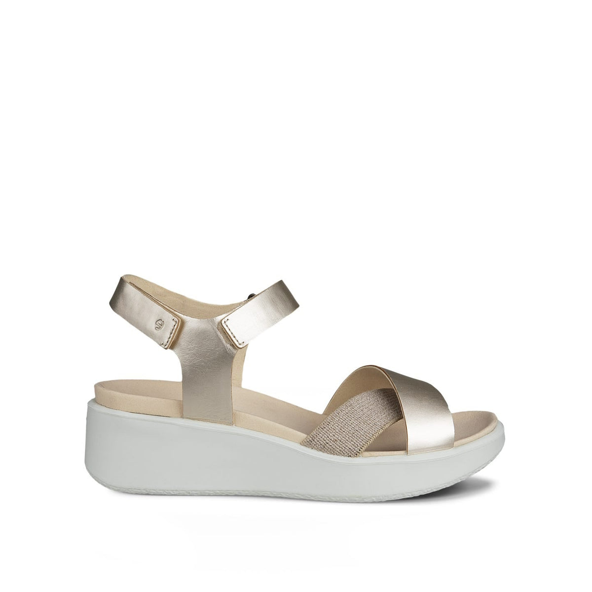 ECCO Flowt Wedge Women LX Pure Wh Gold