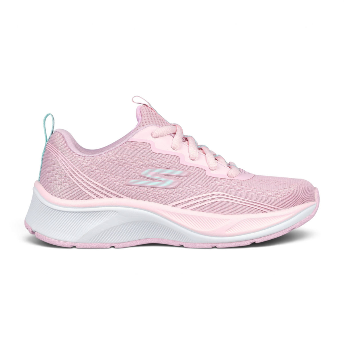 FRG SKECHERS Elite Sport Radiant Squad light pink athletic sneaker with breathable mesh and white cushioned sole