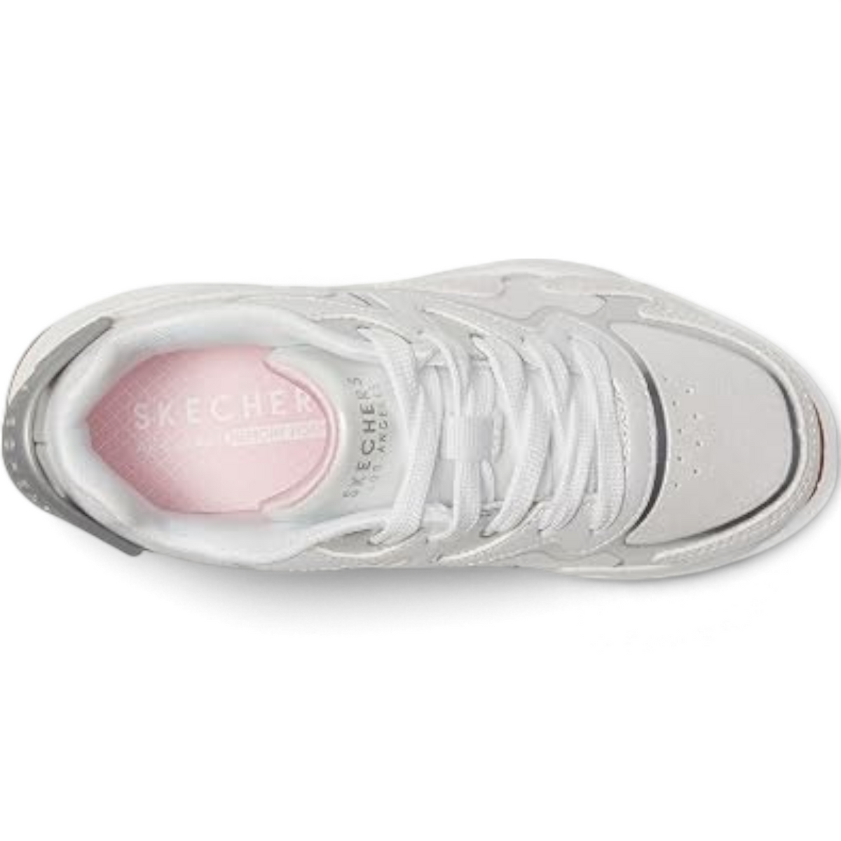 FRG SKECHERS Street Tres-Air Uno Vision-Airy sneakers in white with a top-down view showing the cushioned insole.