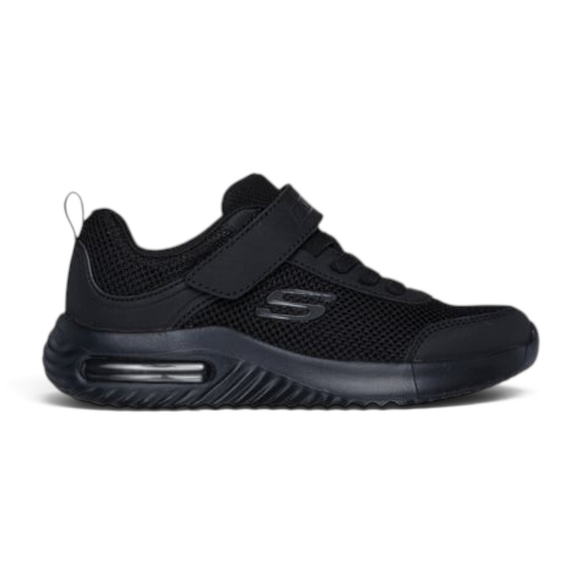 FRG BOUNDER-TECH black sneaker with gore strap, mesh upper, overlays, and visible midsole tech piece