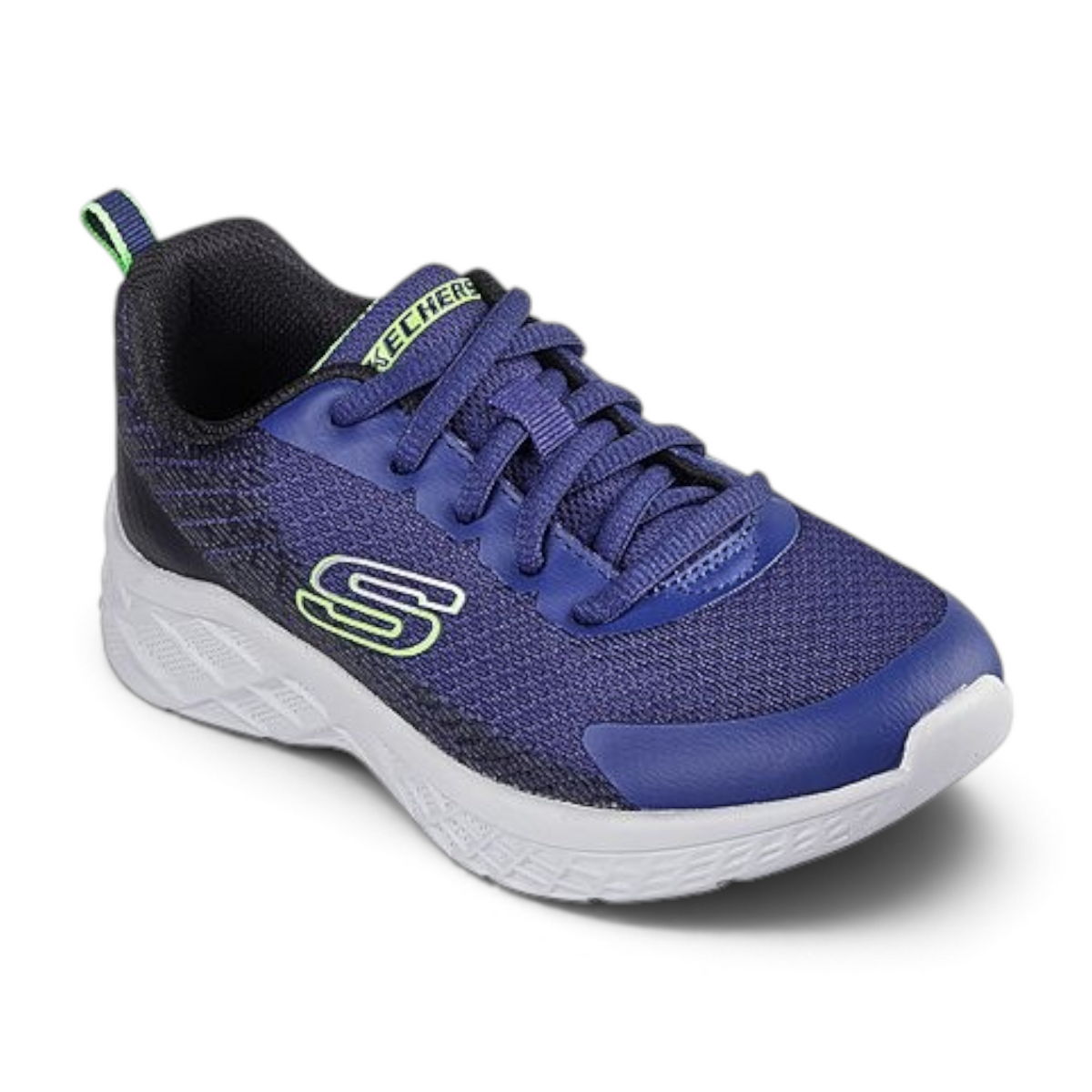 FRG Microspec II Vovrix lightweight purple and black mesh sneakers with neon green accents and white sole