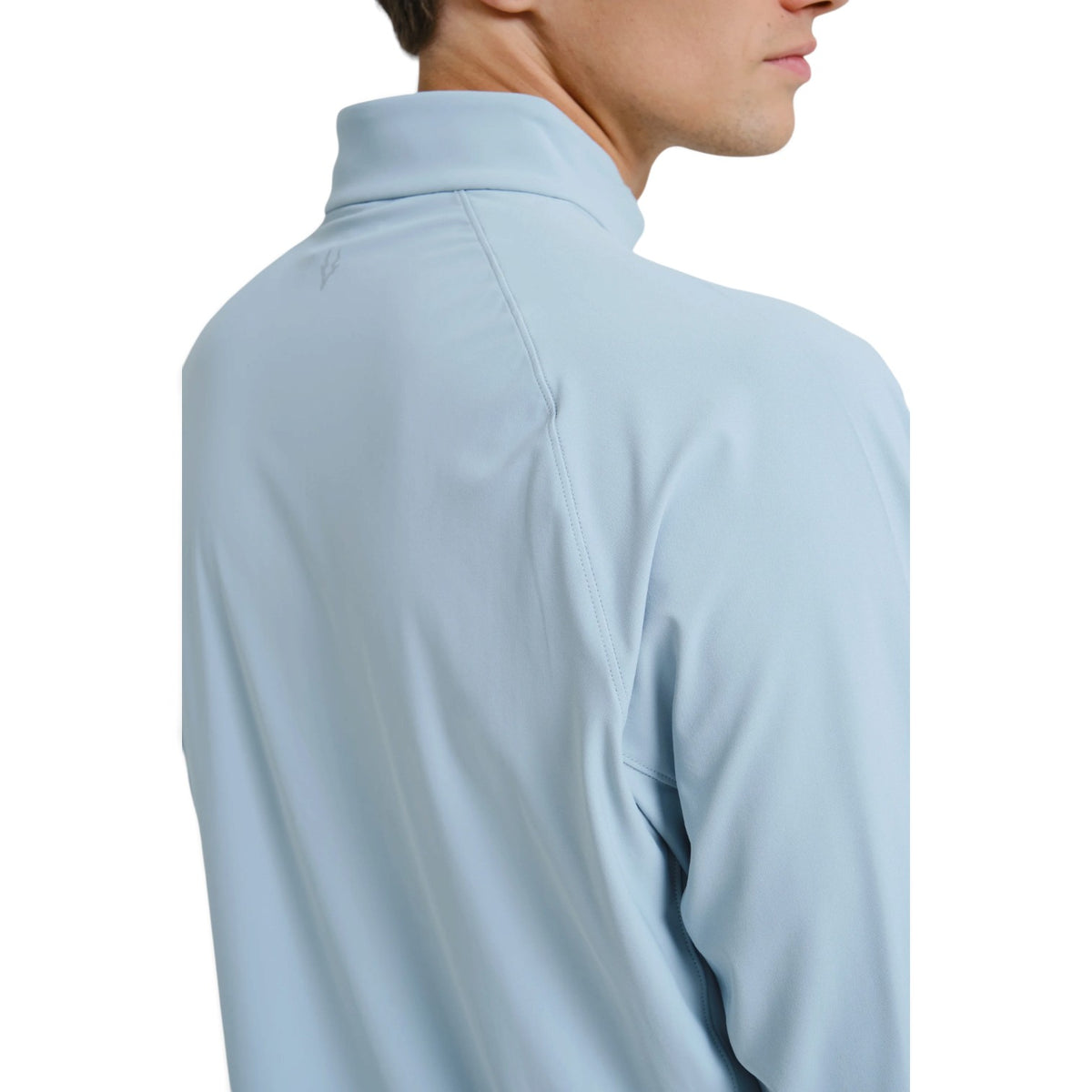 ANTA Zip-Neck Long Sleeve Top - Blue