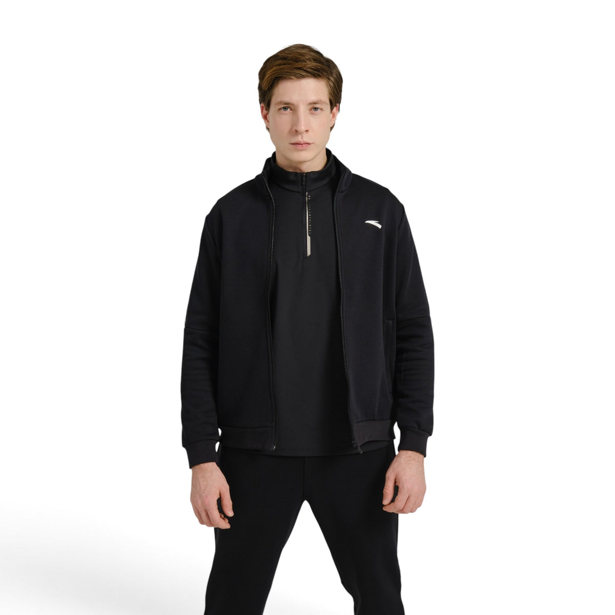 ANTA Knit Track Top - Black