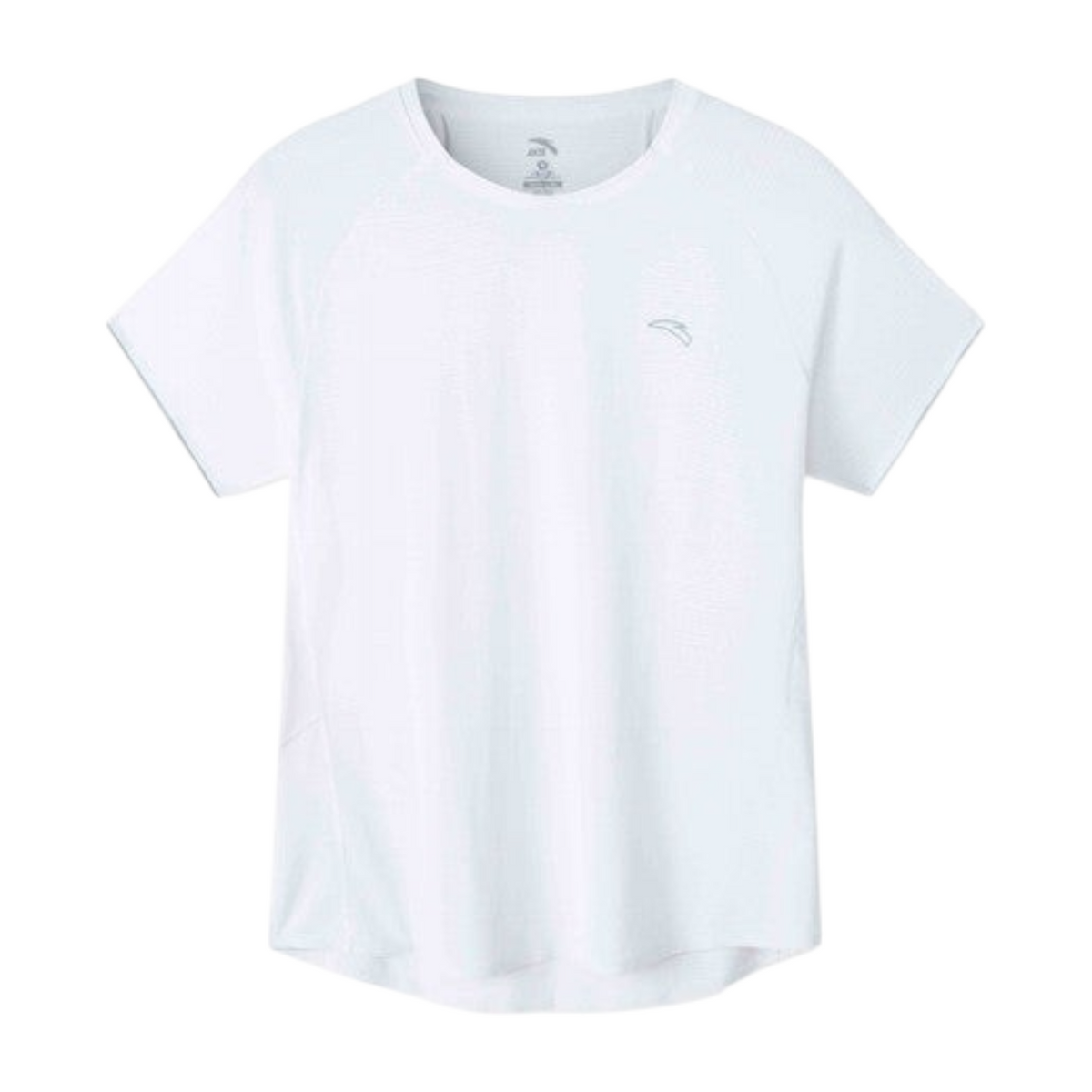 FRG ANTA Racing Challenges pure white short sleeve running t-shirt in moisture-wicking polyester blend fabric