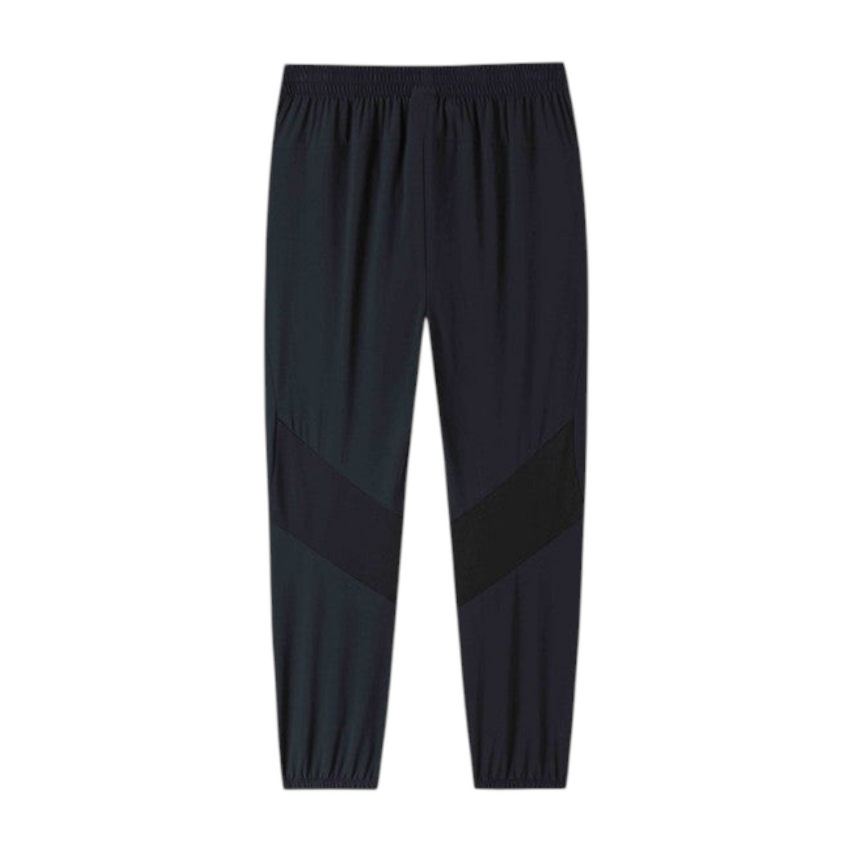FRG ANTA A-Chill Touch black running ankle pants featuring lightweight, breathable nylon-spandex fabric.