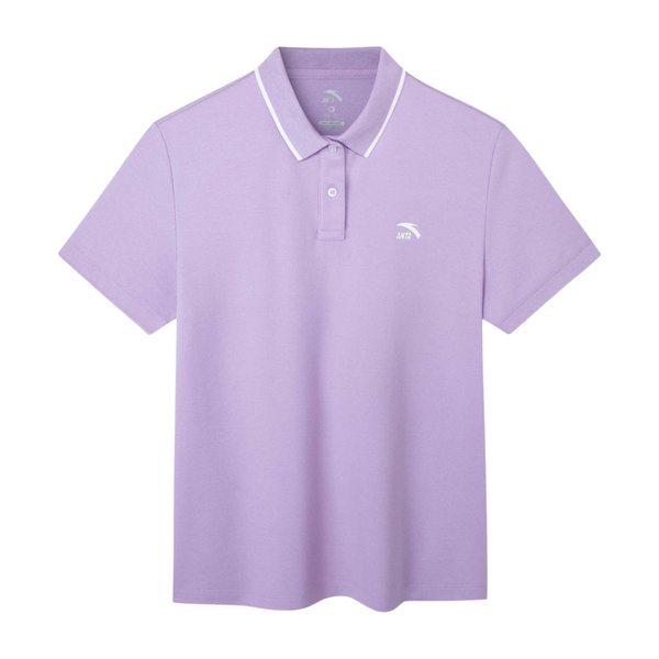 FRG SS POLO in light purple with white collar trim and small white logo on the chest