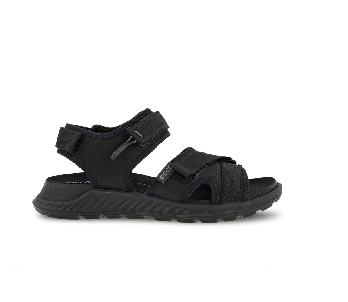 ECCO EXOWRAP Women BlackBlack Oil N Sandal/Tex