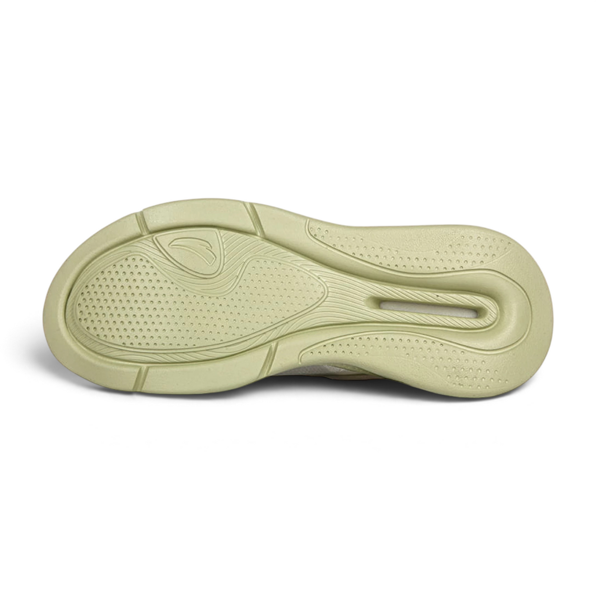 FRG cross-training shoes featuring a light green textured rubber outsole with a slip-resistant tread pattern.