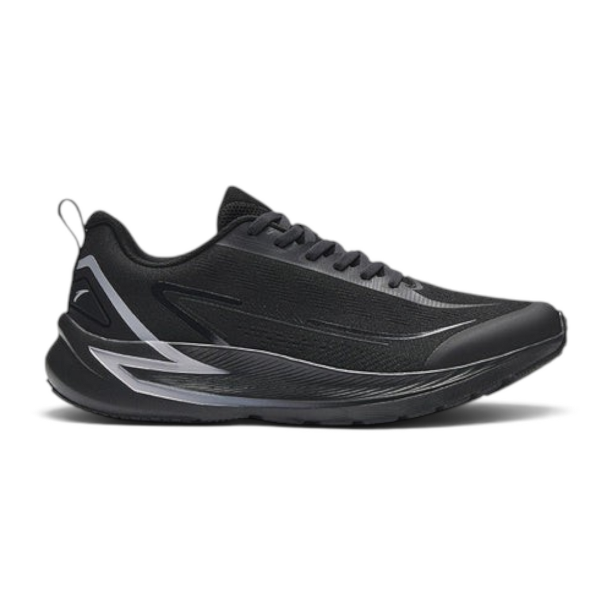 FRG ANTA lightweight running shoes in black and grey with breathable mesh upper and cushioned midsole